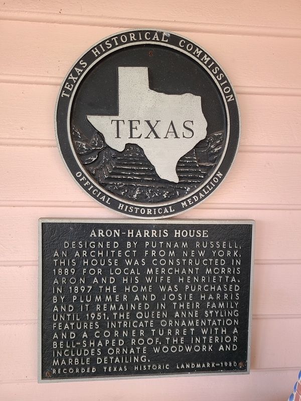 Aron-Harris House Marker image. Click for full size.