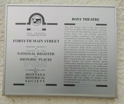 Roxy Theatre Marker image. Click for full size.