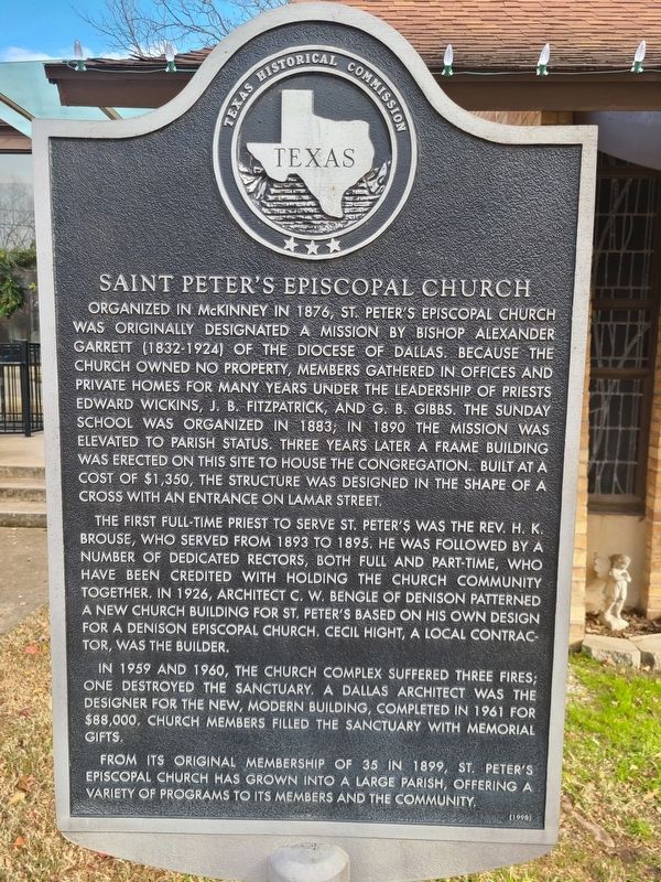 Saint Peters Episcopal Church Marker image. Click for full size.