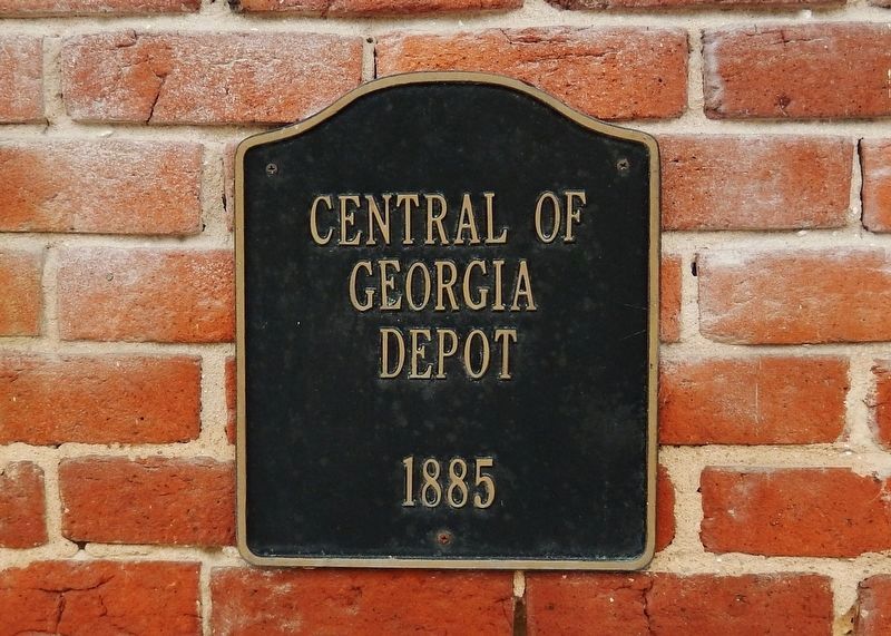 Central of Georgia Depot  1885 image. Click for full size.