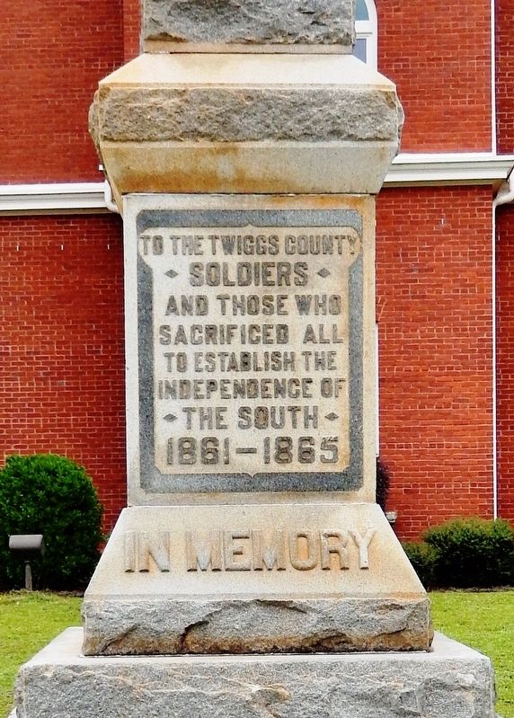 Twiggs County Civil War Monument image. Click for full size.