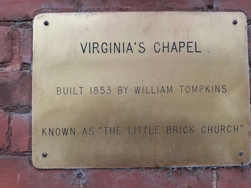 Virginia's Chapel Marker image. Click for full size.