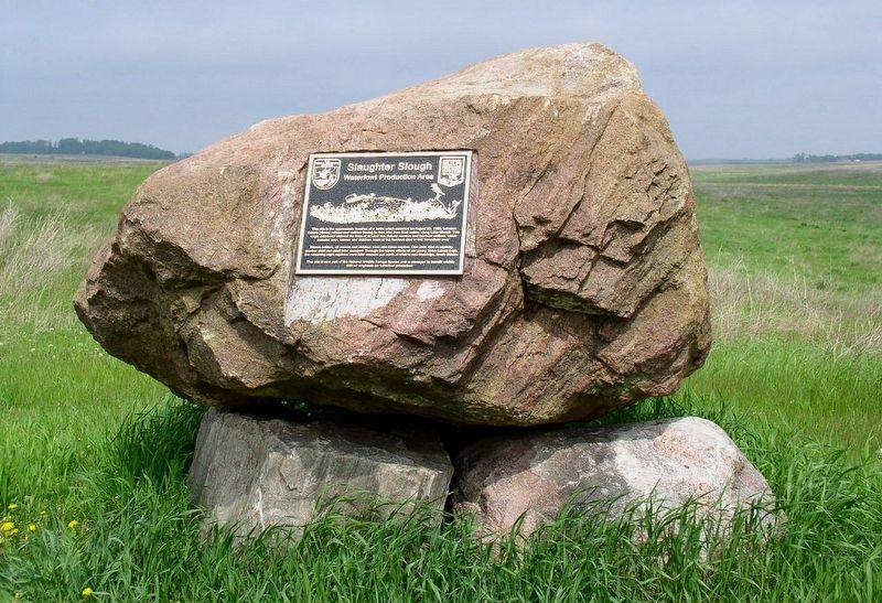 Slaughter Slough monument image. Click for full size.