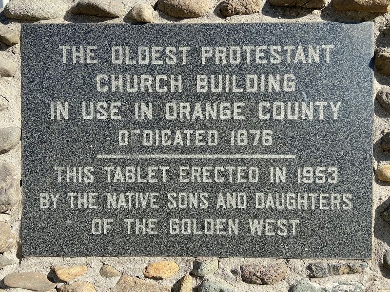 The Oldest Protestant Church Building in Use in Orange County Marker. Click for full size. The Oldest Protestant Church Building in Use in Orange County Marker image. Click for full size.