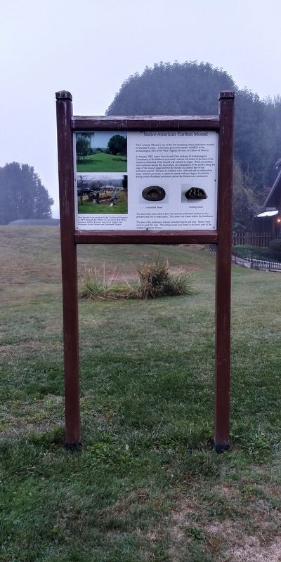 Native American Earthen Mound Marker. Click for full size. Native American Earthen Mound Marker image. Click for full size.