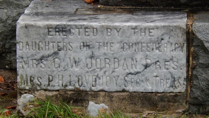 Confederate Soldiers Monument Cornerstone image. Click for full size.