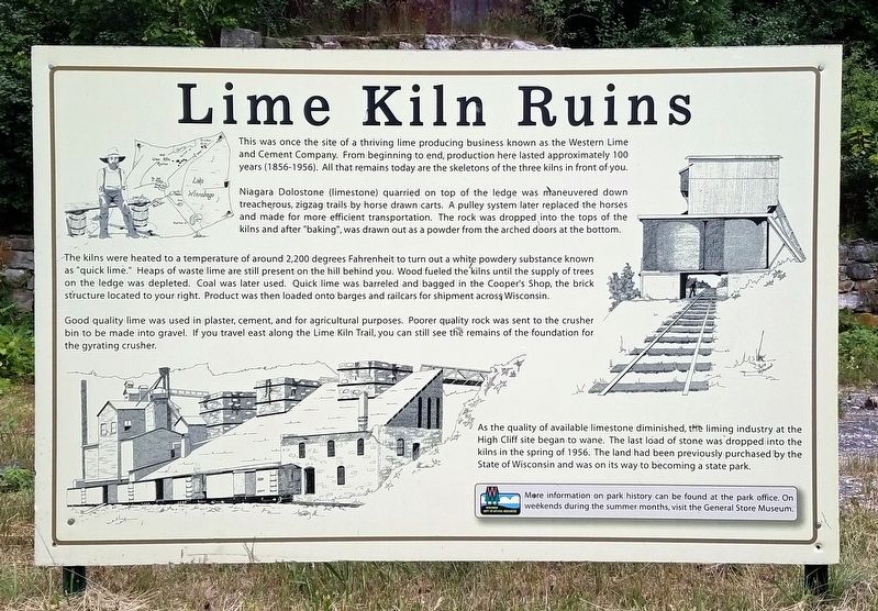 Lime Kiln Ruins marker image. Click for full size.