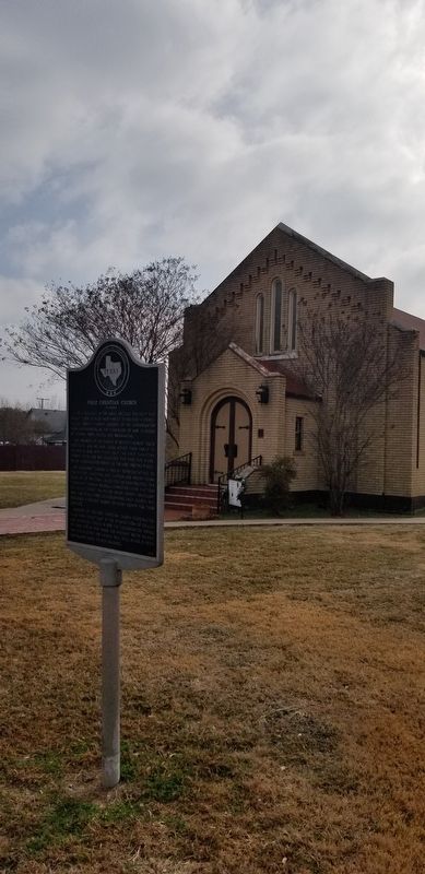 First Christian Church of Palmer Marker. Click for full size. First Christian Church of Palmer Marker image. Click for full size.