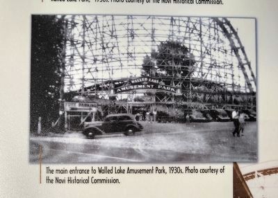 Worth the Drive to Walled Lake Amusement Park Marker — middle far left image image. Click for full size.