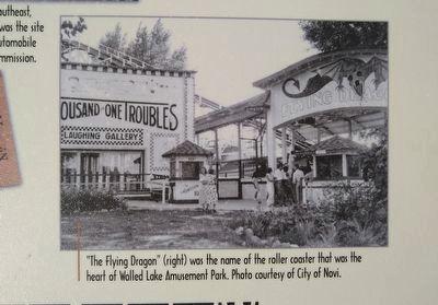 Worth the Drive to Walled Lake Amusement Park Marker — bottom far right image image. Click for full size.