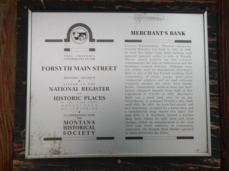 Merchant Bank Marker image. Click for full size.