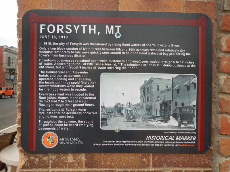 Forsyth, MT Marker. Click for full size. Forsyth, MT Marker image. Click for full size.