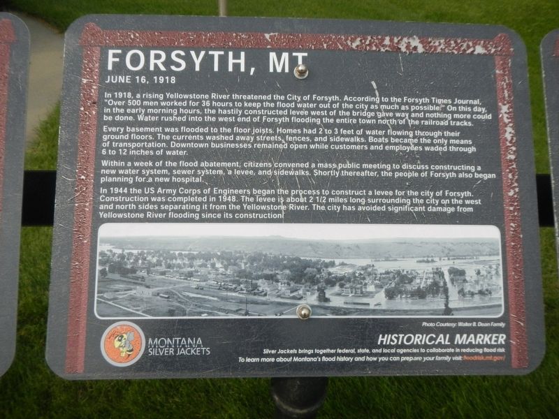 Forsyth, MT Marker, panel 2. Click for full size. Forsyth, MT Marker, panel 2 image. Click for full size.