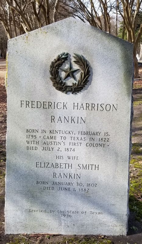 Frederick Harrison Rankin Marker image. Click for full size.