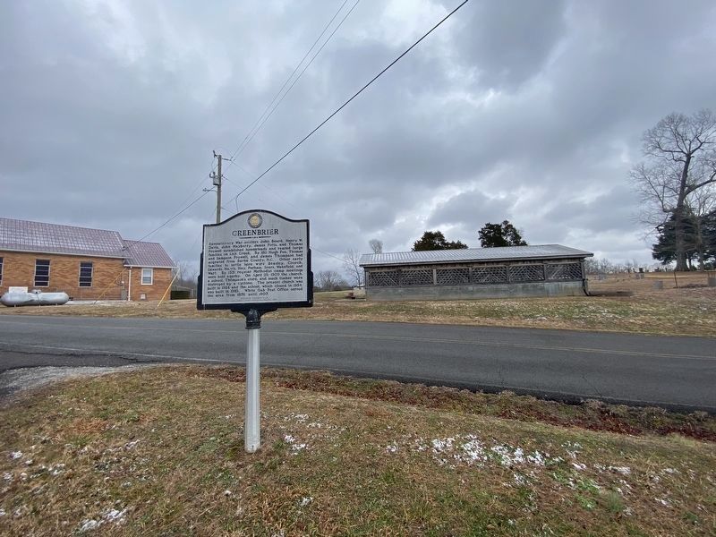 Greenbrier Marker. Click for full size. Greenbrier Marker image. Click for full size.