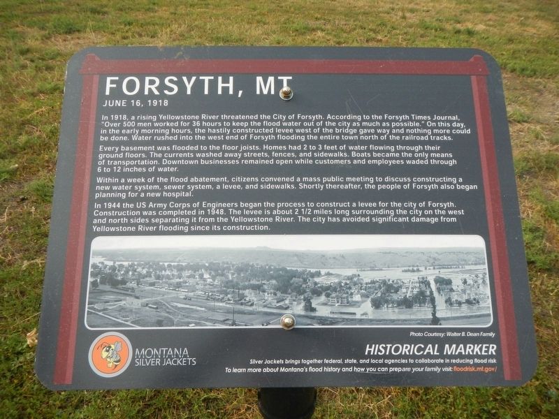 Forsyth, MT Marker image. Click for full size.