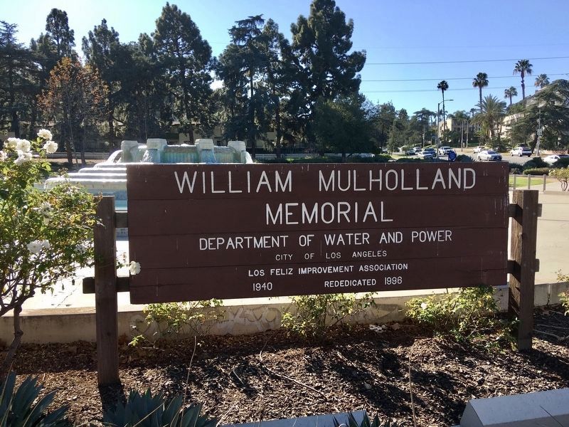 William Mulholland Memorial. Click for full size. William Mulholland Memorial image. Click for full size.