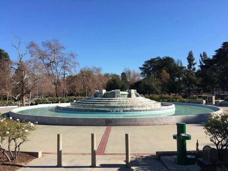 Mulholland Fountain. Click for full size. Mulholland Fountain image. Click for full size.