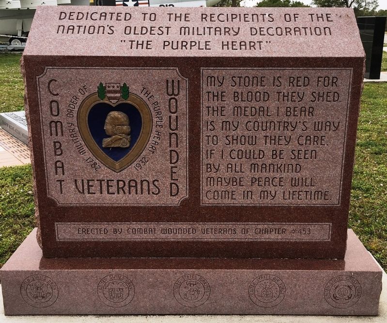 Combat Wounded Veterans Marker. Click for full size. Combat Wounded Veterans Marker image. Click for full size.