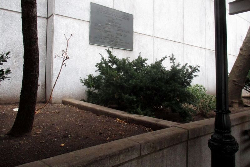 First Avenue Underpass plaque site. Click for full size. First Avenue Underpass plaque site image. Click for full size.