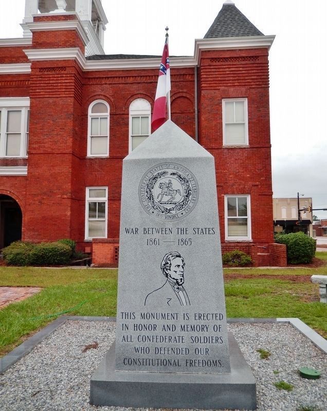The War Between the States Monument<br>(<i>east side</i>) image. Click for full size.