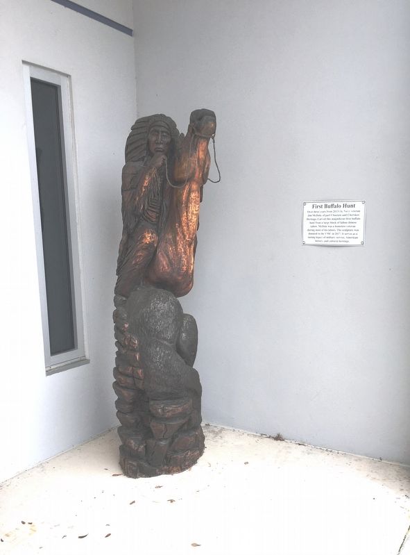 First Buffalo Hunt Marker. Click for full size. First Buffalo Hunt Marker image. Click for full size.