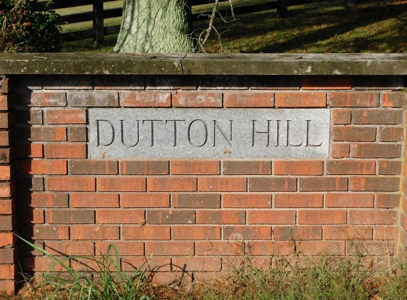 Entrance Sign at Dutton's Hill Development. Click for full size. Entrance Sign at Dutton's Hill Development image. Click for full size.