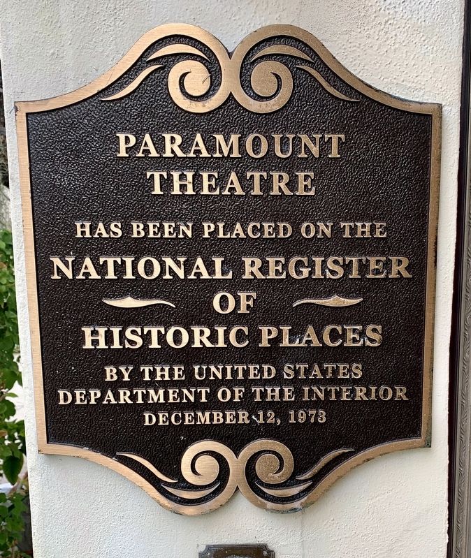 Paramount Theatre Marker image. Click for full size.