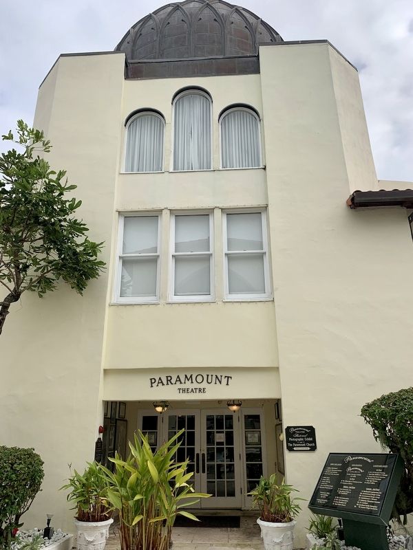 Paramount Theatre Marker. Click for full size. Paramount Theatre Marker image. Click for full size.
