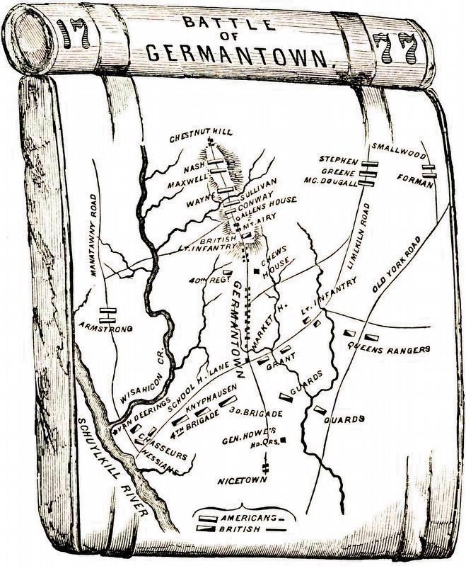 Battle of Germantown, 1777 image. Click for full size.