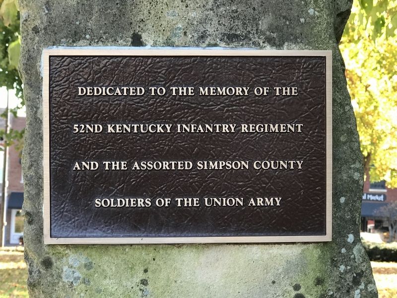 Simpson County Civil War Monument (Union side). Click for full size. Simpson County Civil War Monument (Union side) image. Click for full size.