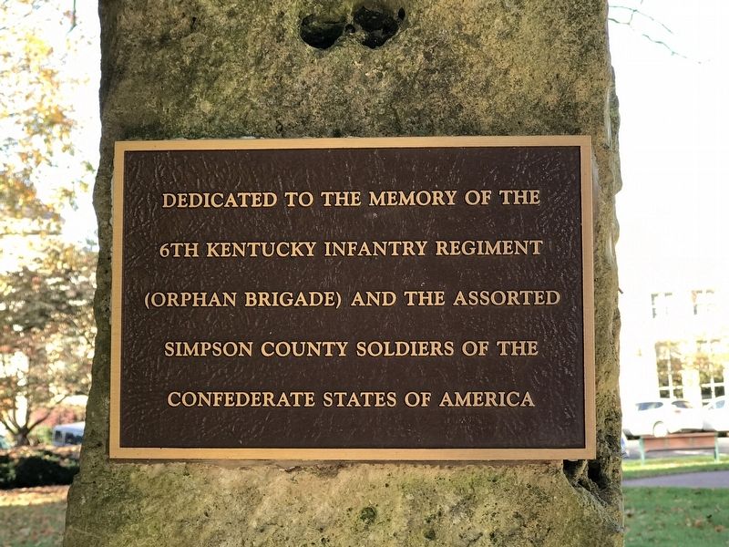 Simpson County Civil War Monument (Confederate side). Click for full size. Simpson County Civil War Monument (Confederate side) image. Click for full size.