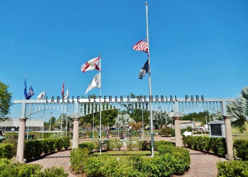 LaBelle Veteran's Memorial Park. Click for full size. LaBelle Veteran's Memorial Park image. Click for full size.