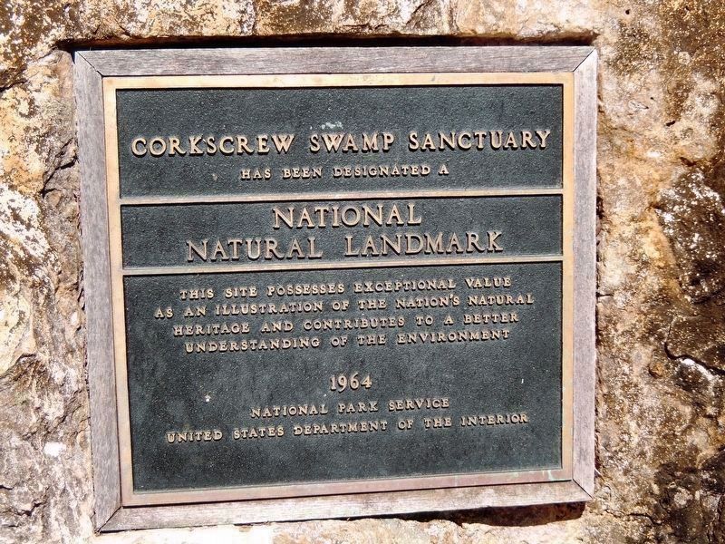 Corkscrew Swamp Sanctuary Marker image. Click for full size.