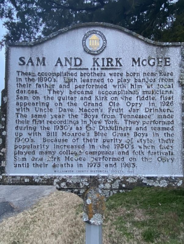 Sam and Kirk McGee Marker image. Click for full size.