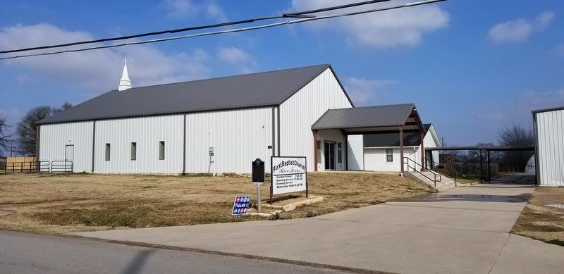 The view of the First Baptist Church of Rice from the road image. Click for full size.