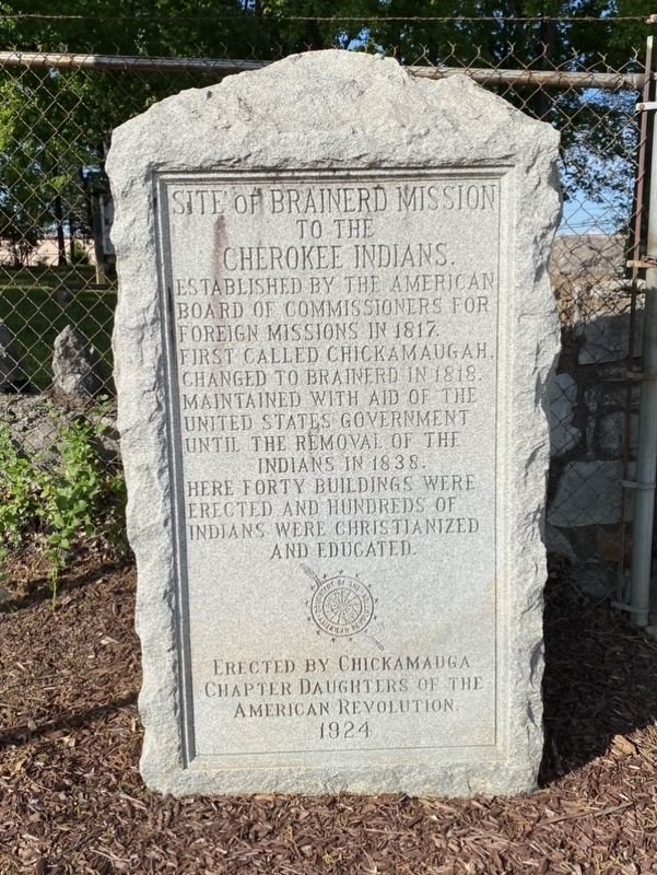 Site of Brainerd Mission to the Cherokee Indians Marker image. Click for full size.