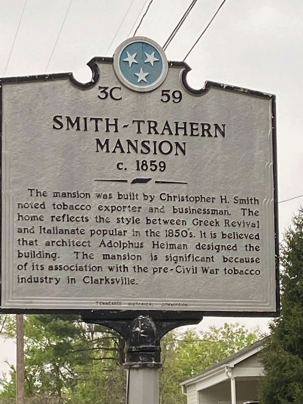Smith-Trahern Mansion Marker image. Click for full size.