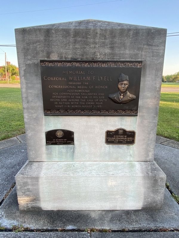 Memorial to Corporal William F. Lyell Marker image. Click for full size.