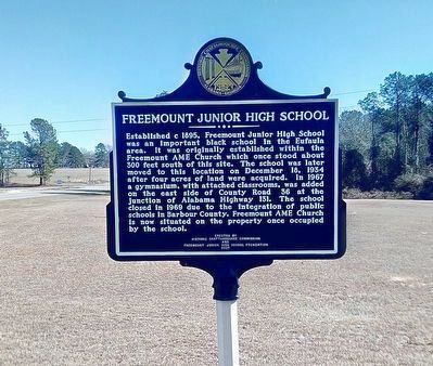 Freemount Junior High School marker image. Click for full size.