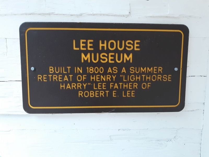 Lee House Museum Marker image. Click for full size.