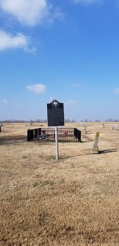 Rice Cemetery and Marker image. Click for full size.