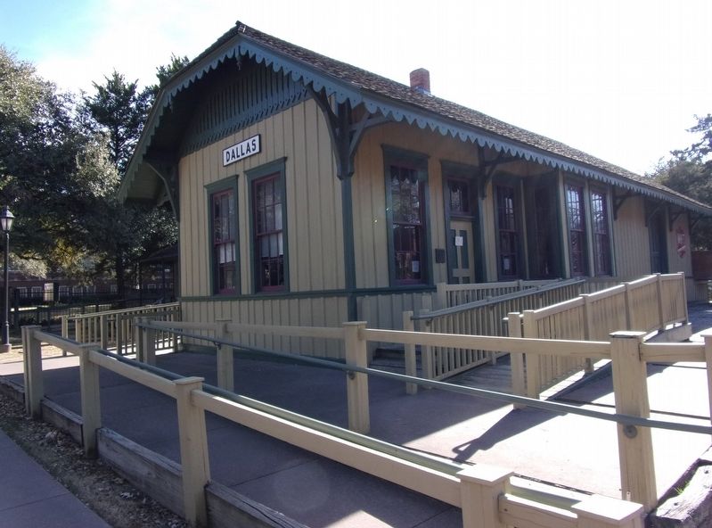 Railroad Depot 1886 image. Click for full size.