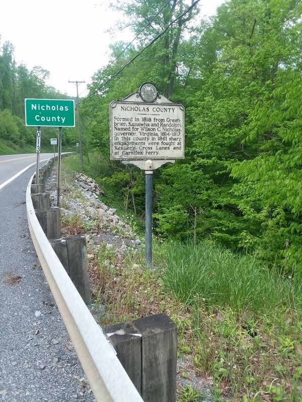 Nicholas County Marker image. Click for full size.