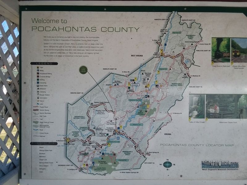 Welcome to Pocahontas County Marker image. Click for full size.