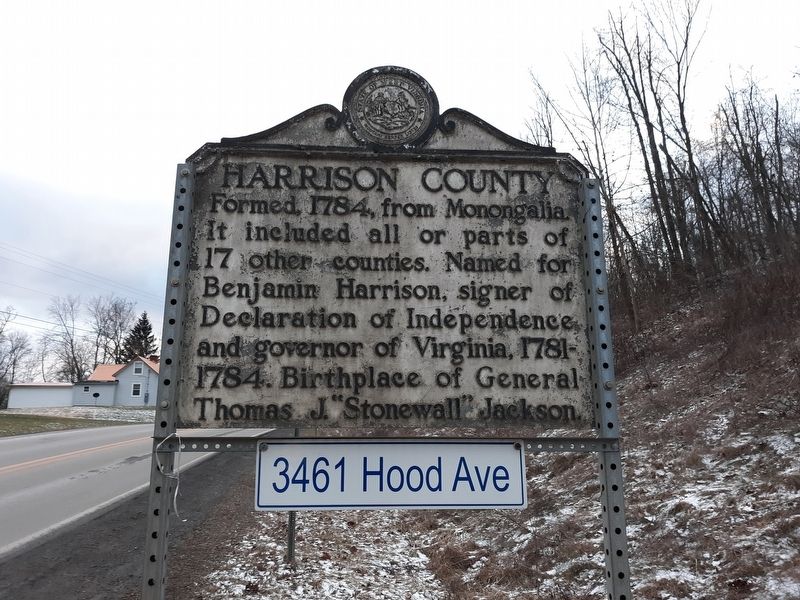 Harrison County Marker. Click for full size. Harrison County Marker image. Click for full size.