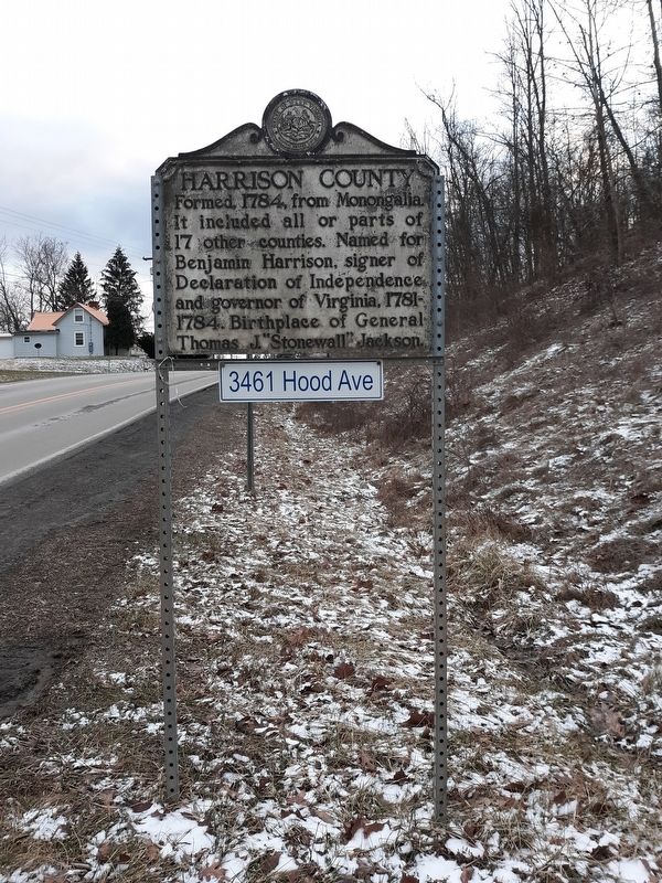 Harrison County Marker. Click for full size. Harrison County Marker image. Click for full size.