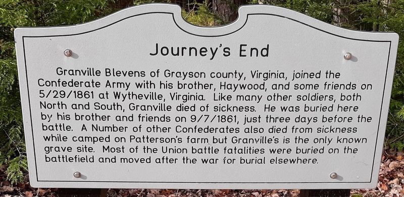 Journey's End Marker image. Click for full size.