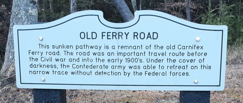 Old Ferry Road Marker image. Click for full size.