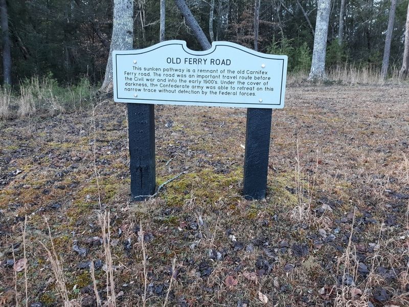 Old Ferry Road Marker. Click for full size. Old Ferry Road Marker image. Click for full size.